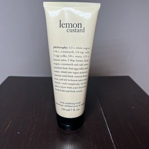 Philosophy Sealed NEW Lemon Custard shower‎ Body Polishing Scrub 7 Oz